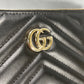 Gucci GG Marmont Leather Pouch - Black W/Box & Tags