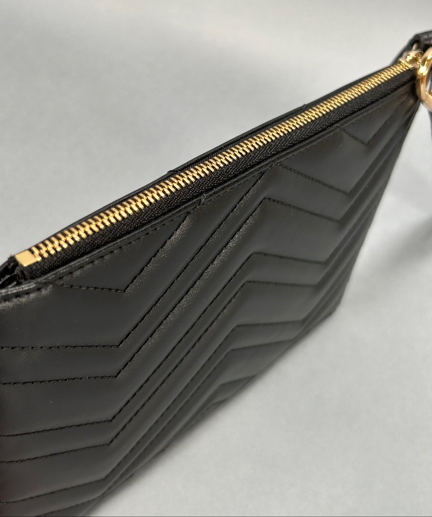 Gucci GG Marmont Leather Pouch - Black W/Box & Tags