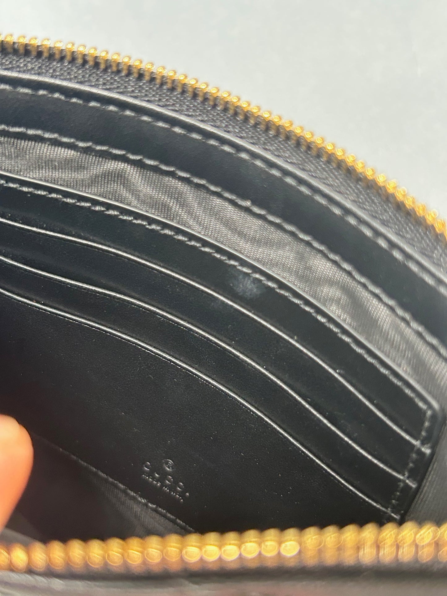 Gucci GG Marmont Leather Pouch - Black W/Box & Tags