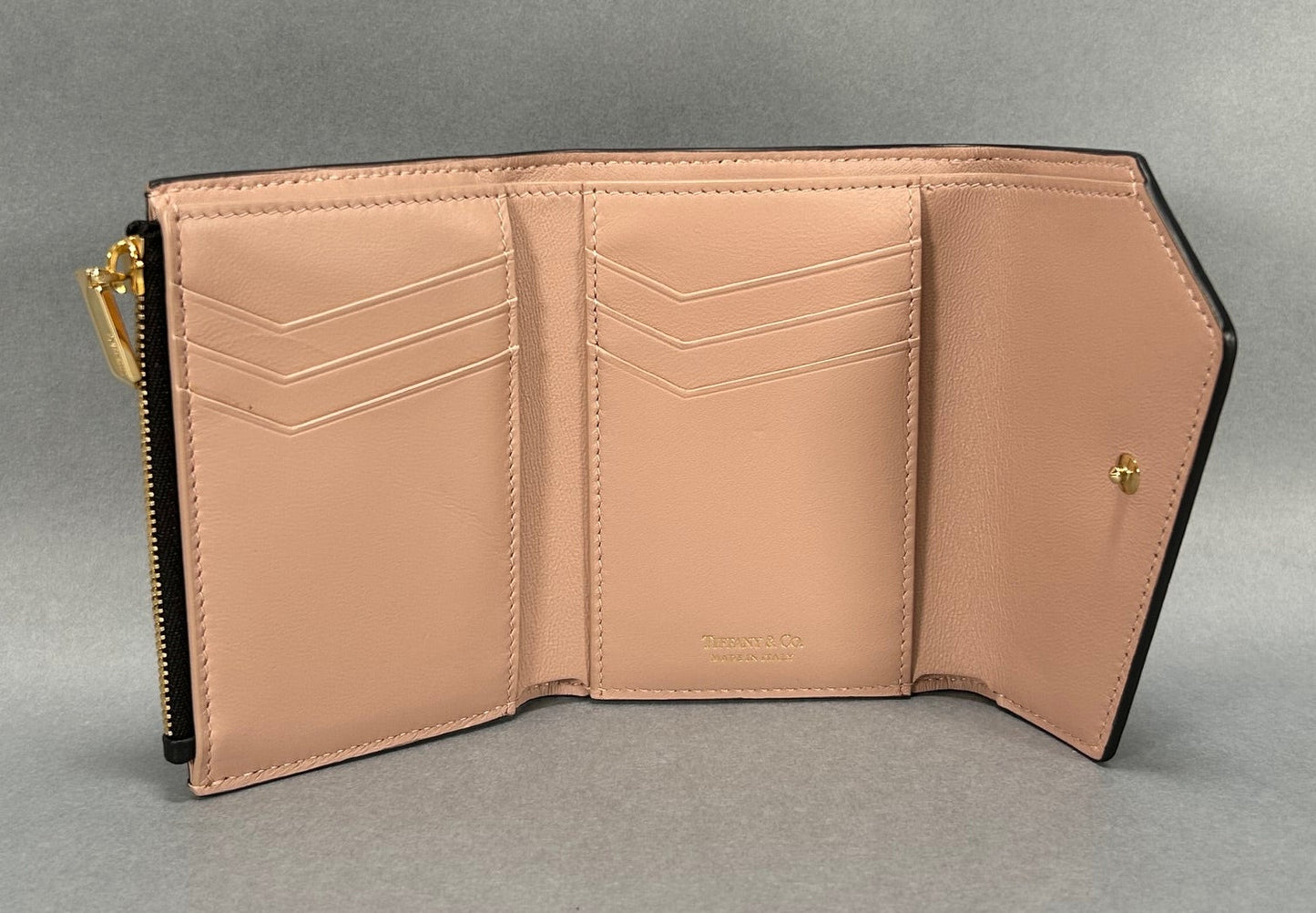 Tiffany T Envelope Wallet - Black