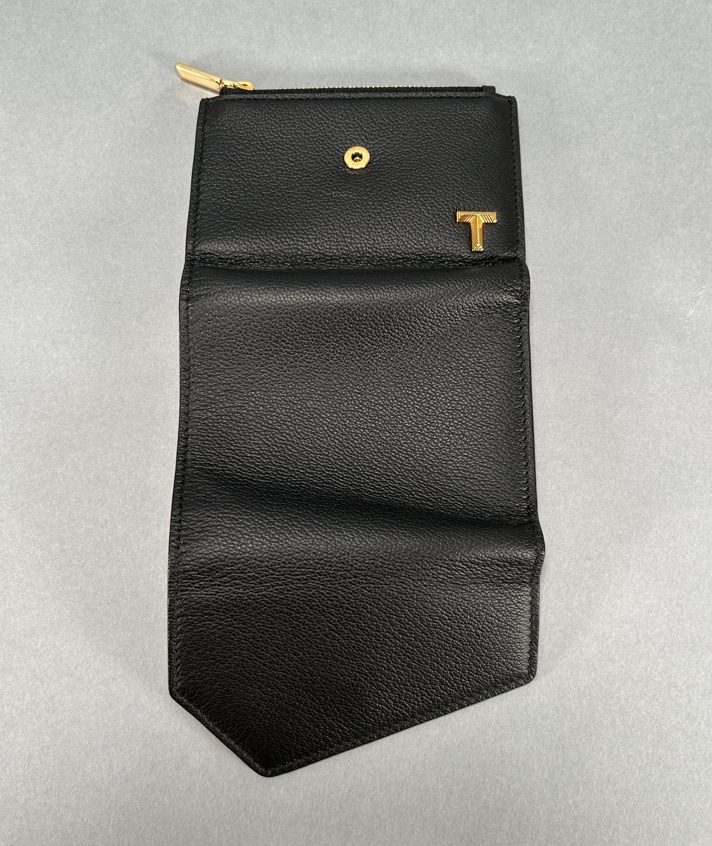 Tiffany T Envelope Wallet - Black