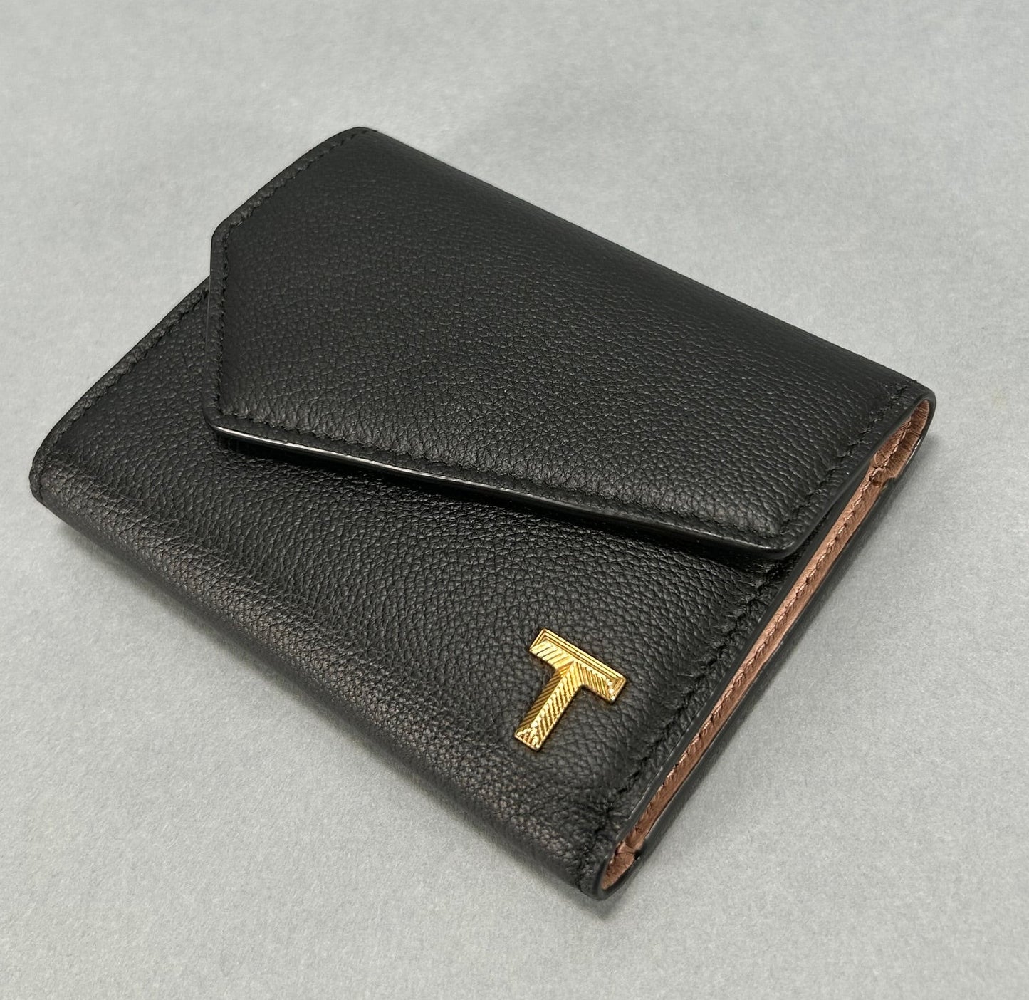 Tiffany T Envelope Wallet - Black