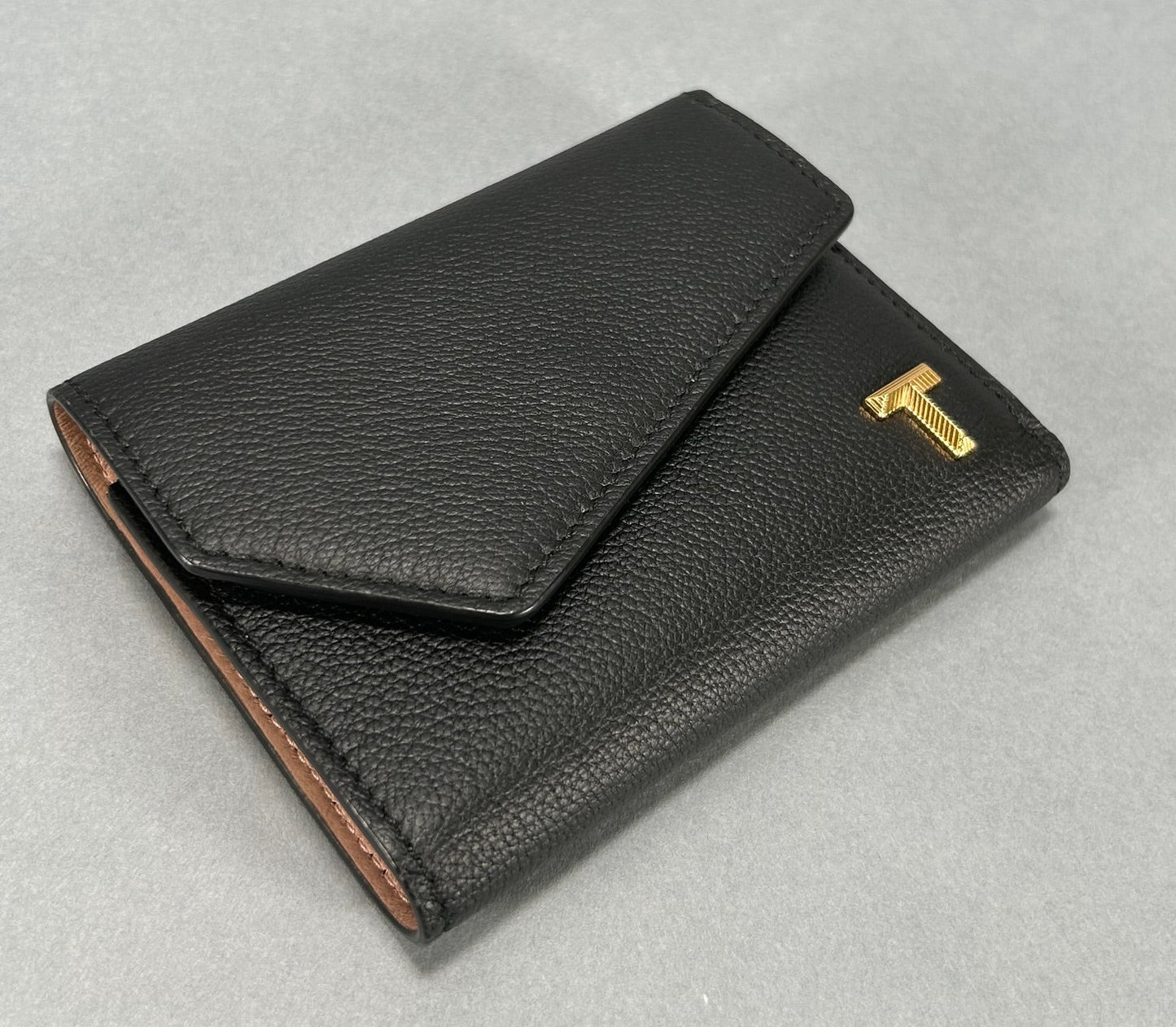 Tiffany T Envelope Wallet - Black
