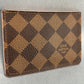 Louis Vuitton Caissa Card Holder in Damier Ebene Canvas