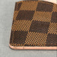 Louis Vuitton Caissa Card Holder in Damier Ebene Canvas
