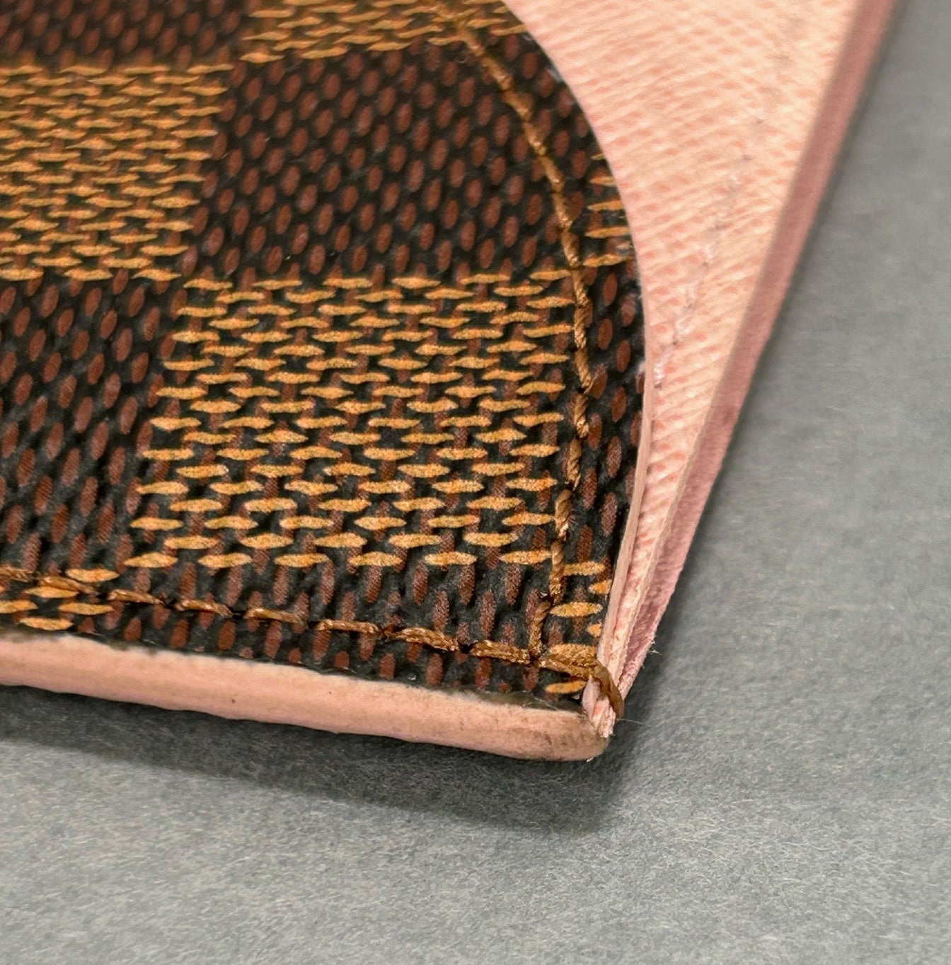 Louis Vuitton Caissa Card Holder in Damier Ebene Canvas