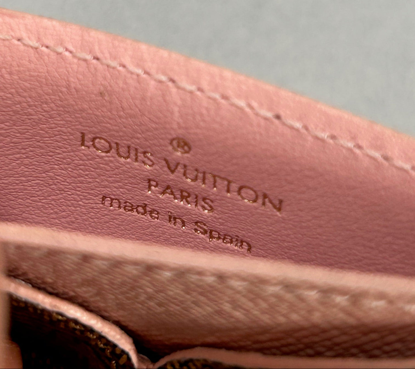 Louis Vuitton Caissa Card Holder in Damier Ebene Canvas