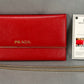 Prada Saffiano Wallet - Red