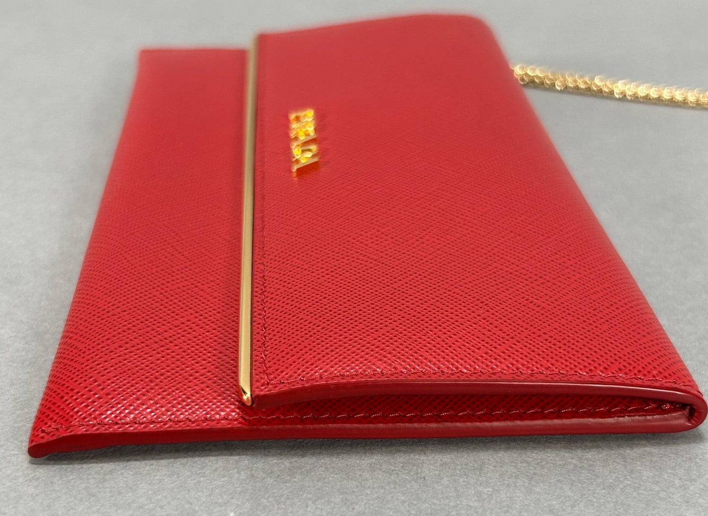 Prada Saffiano Wallet - Red
