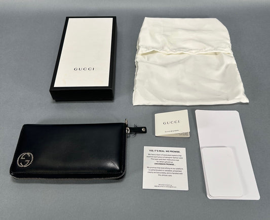 Gucci Zip Wallet - Navy Blue