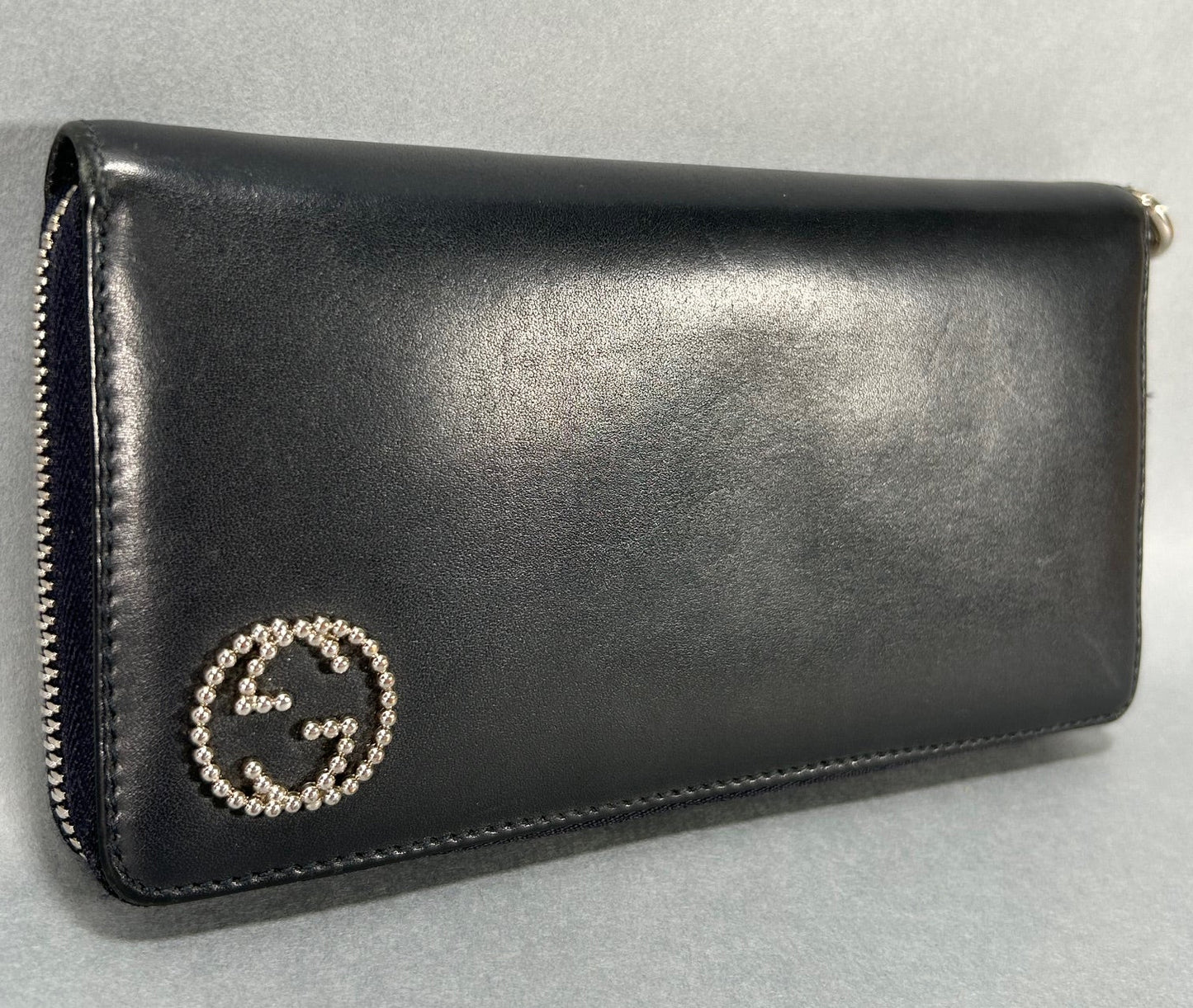 Gucci Zip Wallet - Navy Blue