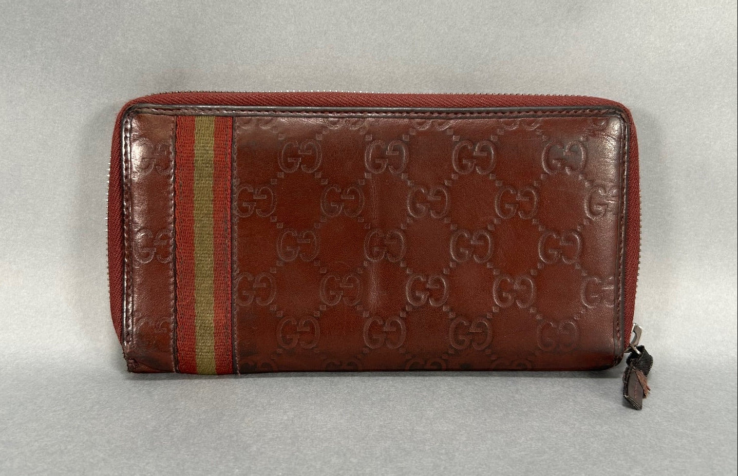 Gucci Guccisimma Sherry Line Zip Wallet