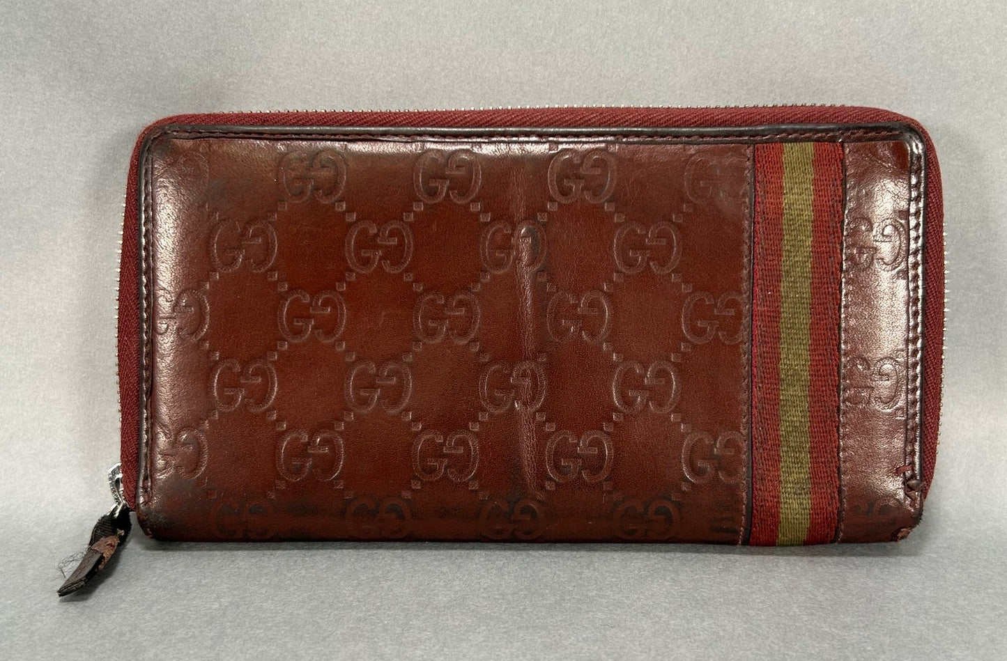 Gucci Guccisimma Sherry Line Zip Wallet