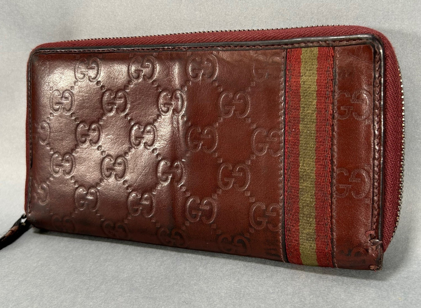 Gucci Guccisimma Sherry Line Zip Wallet