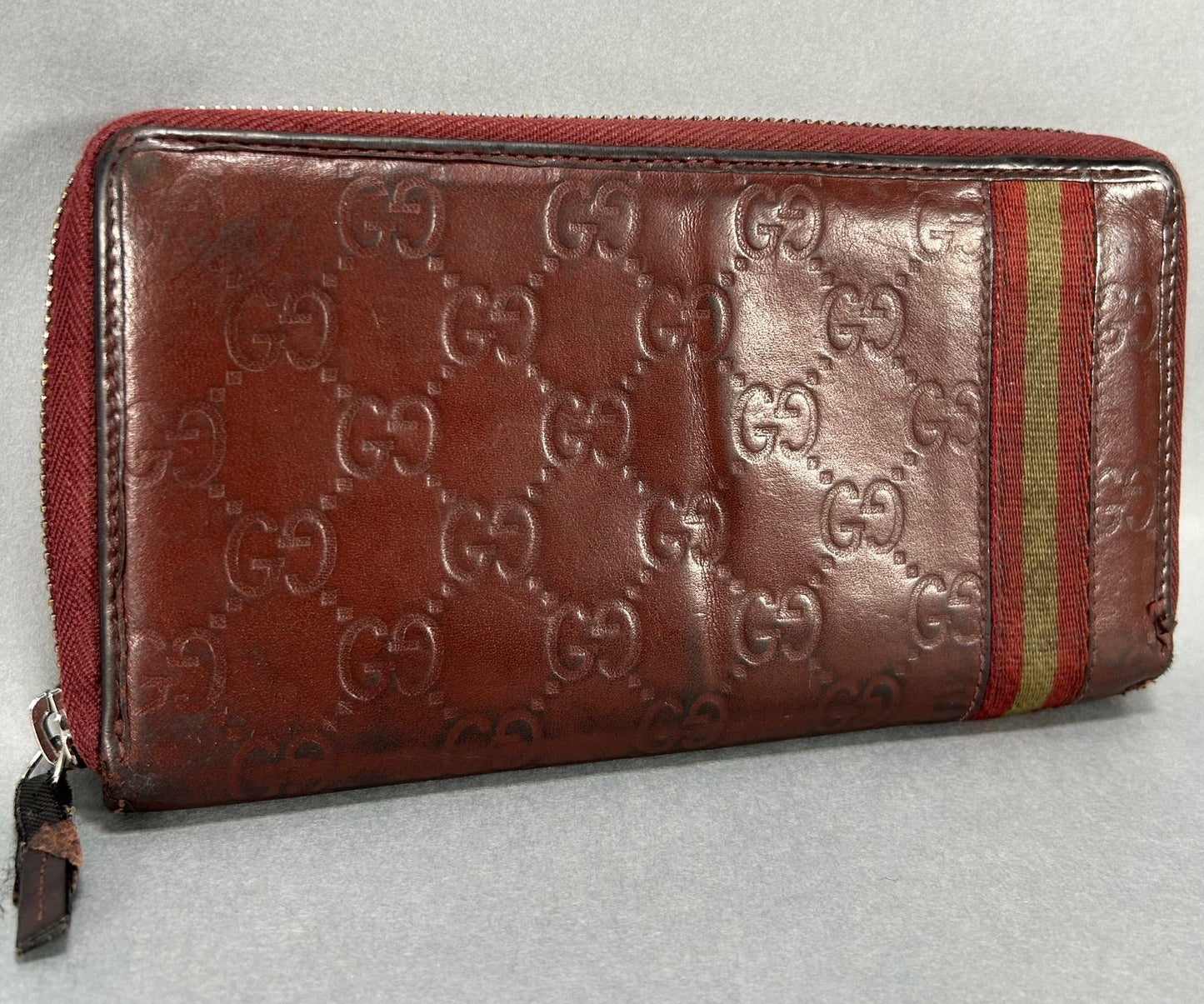 Gucci Guccisimma Sherry Line Zip Wallet