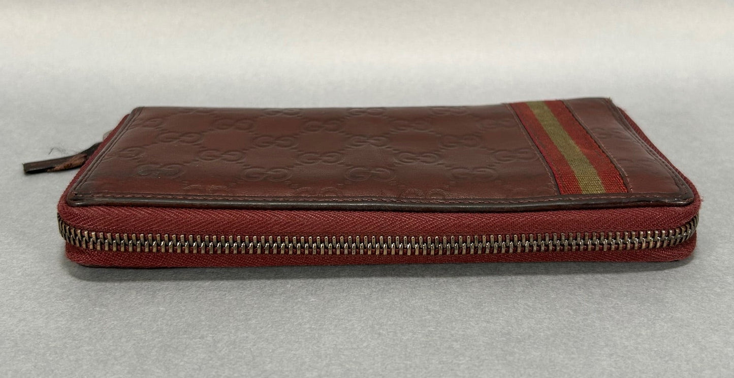 Gucci Guccisimma Sherry Line Zip Wallet
