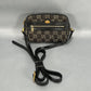 Gucci Mini Gg Black Denim Ophidia Crossbody Bag