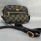 Gucci Mini Gg Black Denim Ophidia Crossbody Bag