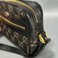 Gucci Mini Gg Black Denim Ophidia Crossbody Bag