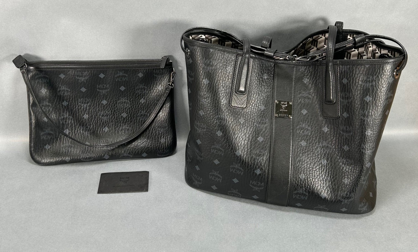 MCM Liz Large Visetos Shopper Bag - Black