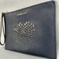 Michael Kors Studded Heart Wristlet Bag - Navy