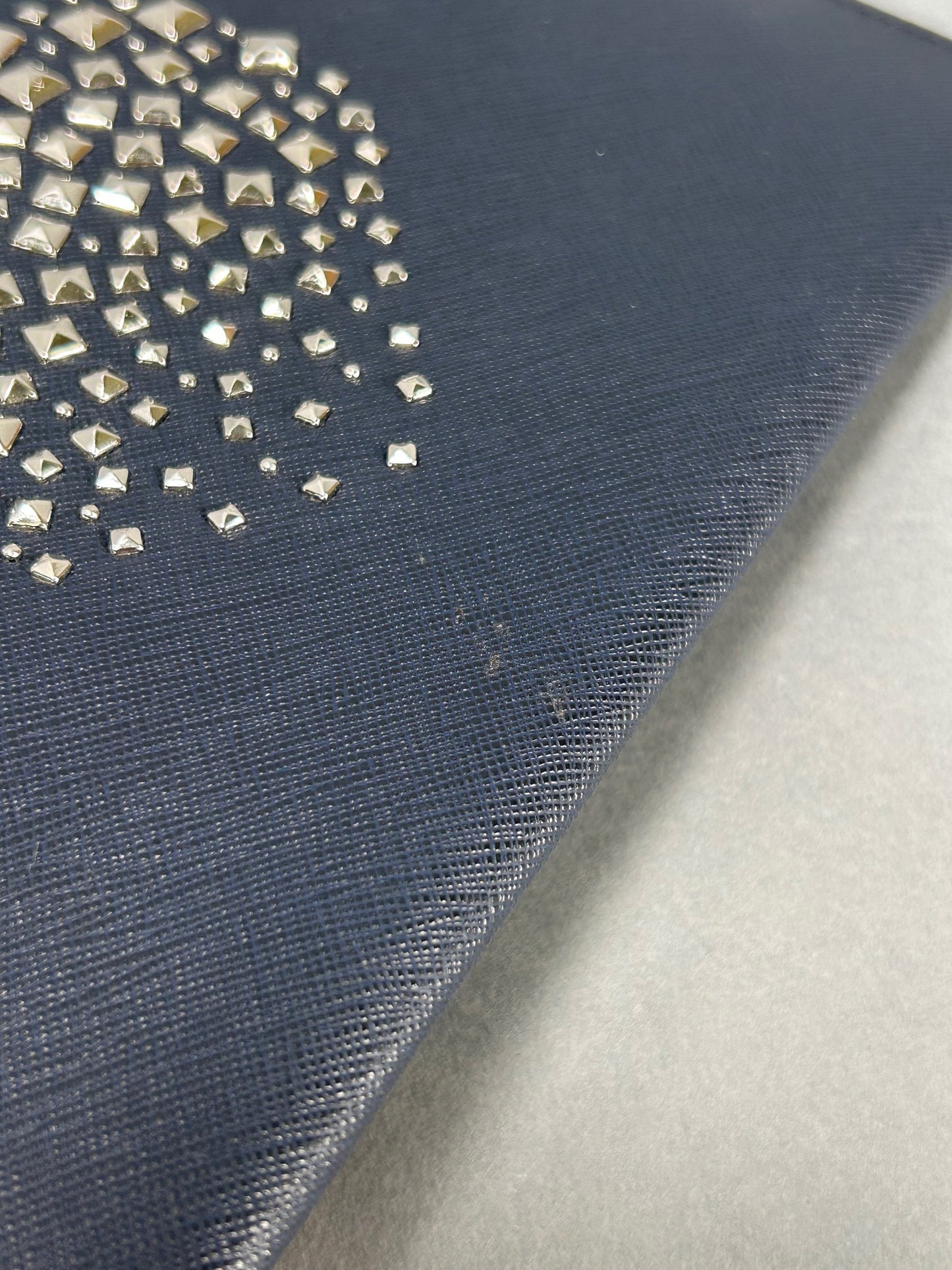 Michael Kors Studded Heart Wristlet Bag - Navy