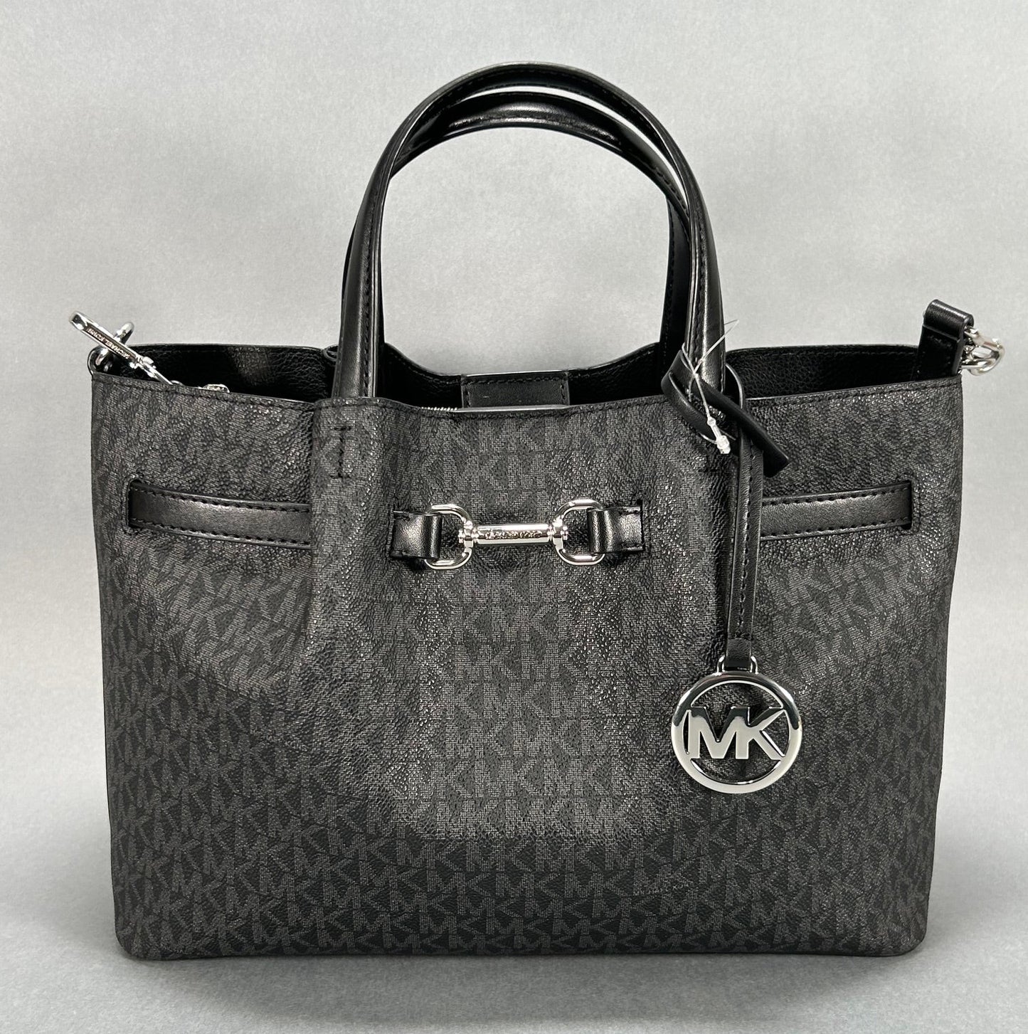 Michael Kors Carson Large Signature Logo Tote Bag - Black