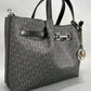 Michael Kors Carson Large Signature Logo Tote Bag - Black