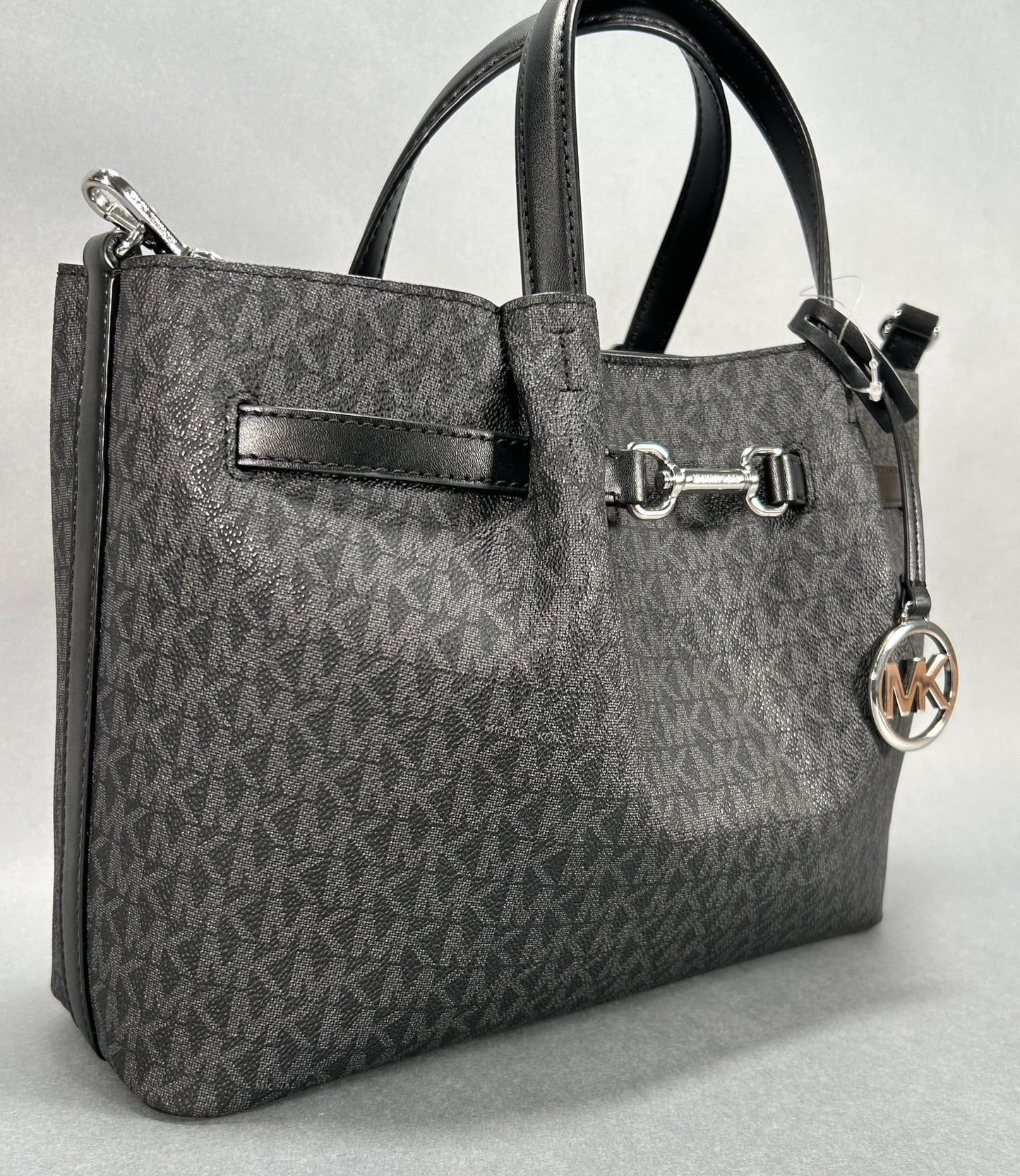 Michael Kors Carson Large Signature Logo Tote Bag - Black