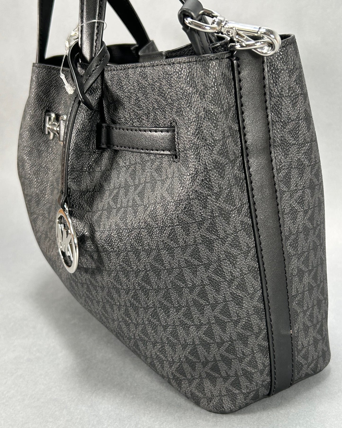 Michael Kors Carson Large Signature Logo Tote Bag - Black