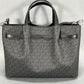 Michael Kors Carson Large Signature Logo Tote Bag - Black