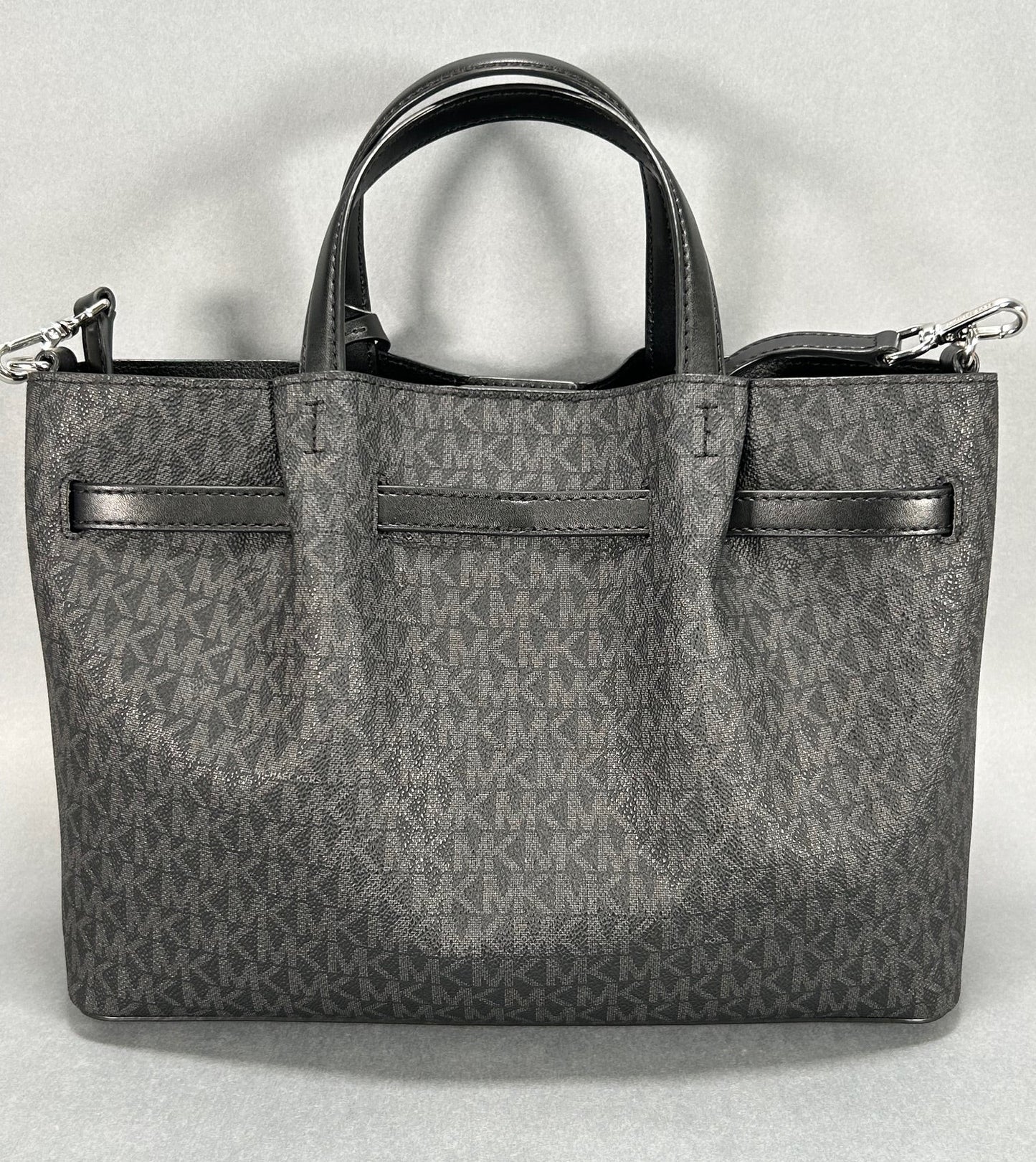 Michael Kors Carson Large Signature Logo Tote Bag - Black