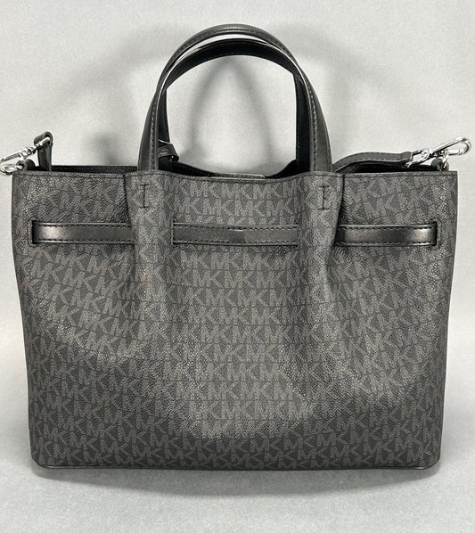 Michael Kors Carson Large Signature Logo Tote Bag - Black