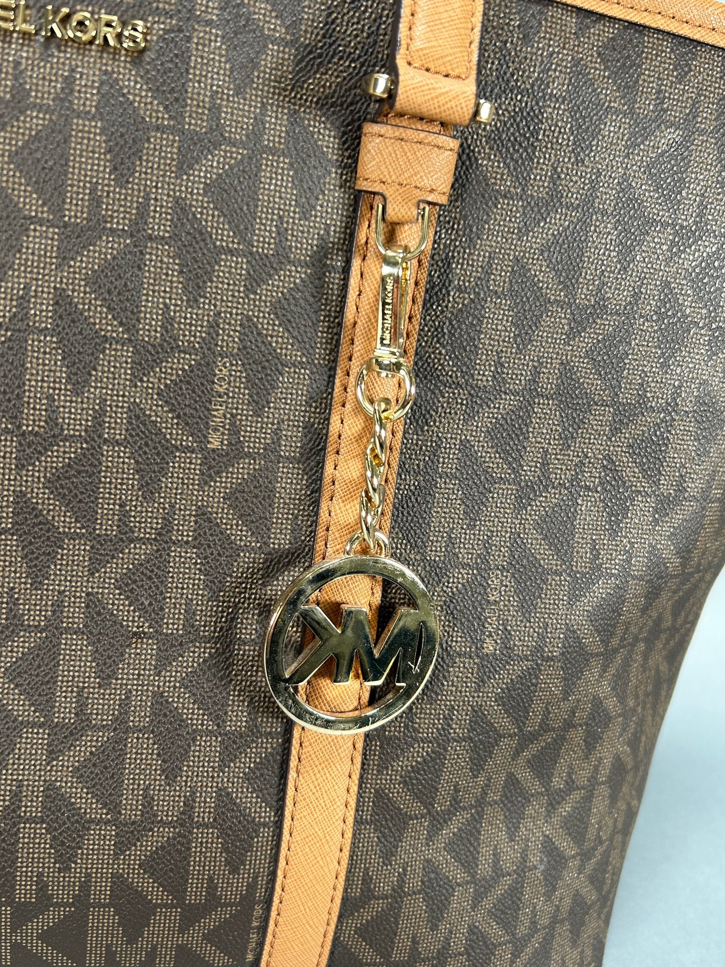 Michael Kors Sady Large Logo Tote Bag - Brown