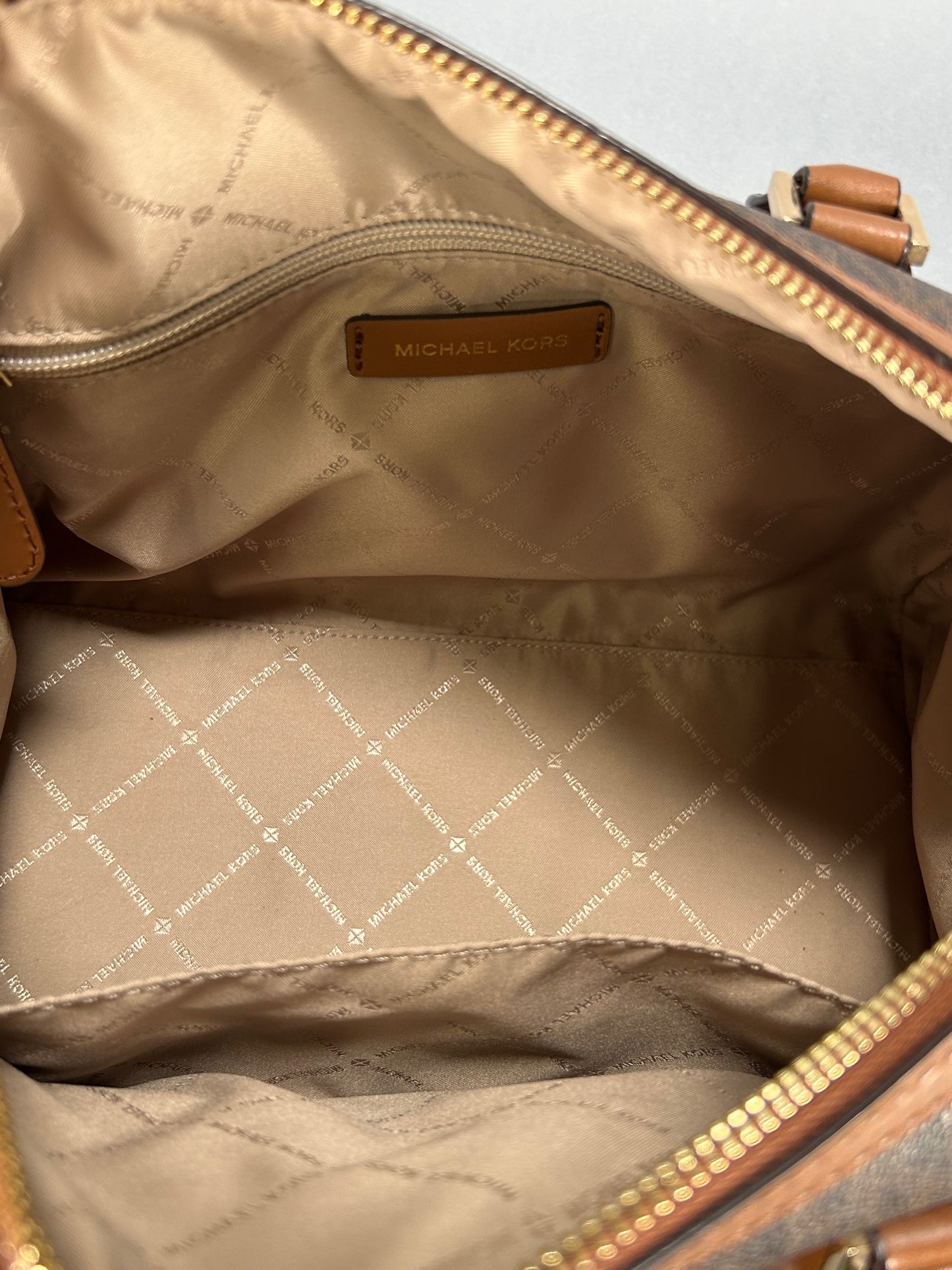 Michael Kors Hayes Large Duffel Bag - Brown