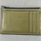 Coach Zip Card Case Wallet - Green