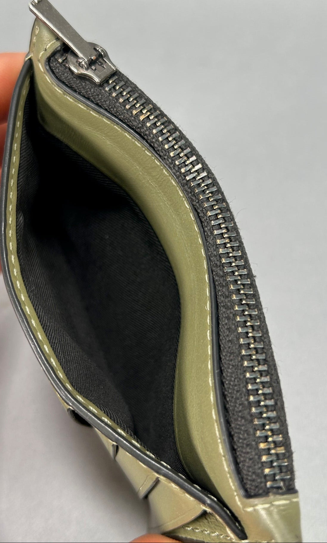 Coach Zip Card Case Wallet - Green