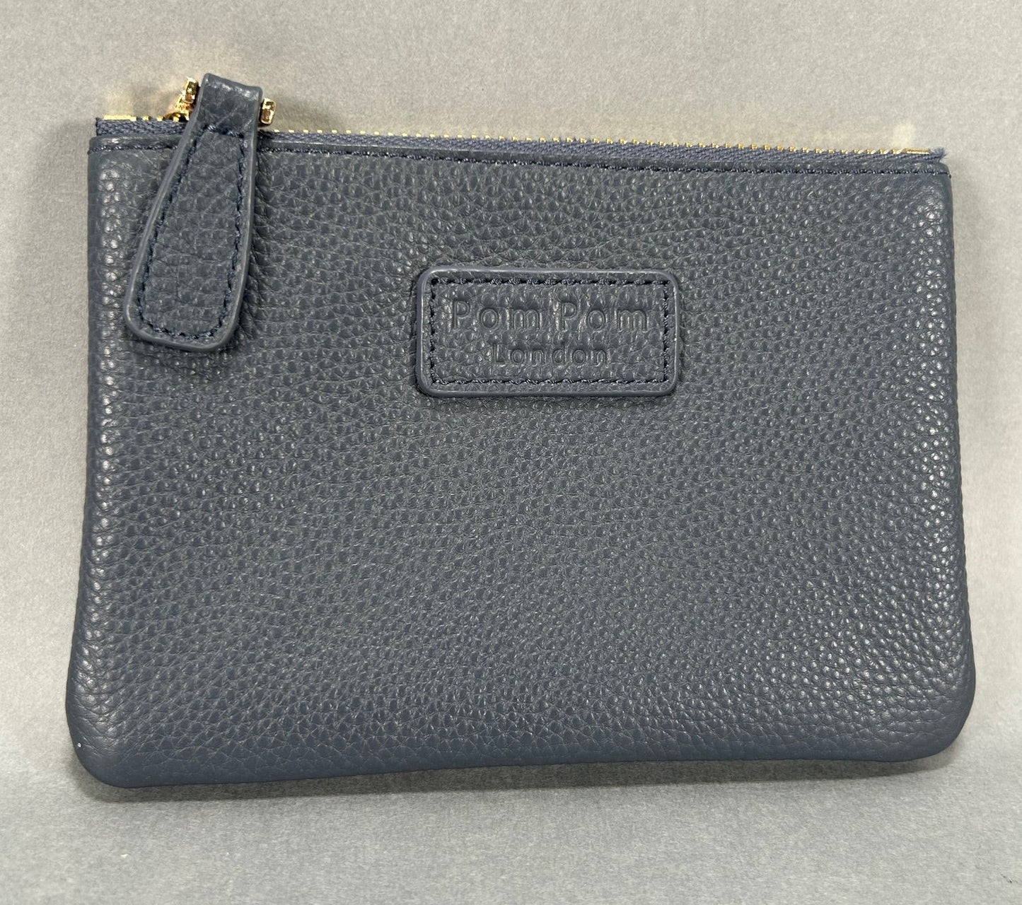 Pom Pom Pebbled Zip Pouch