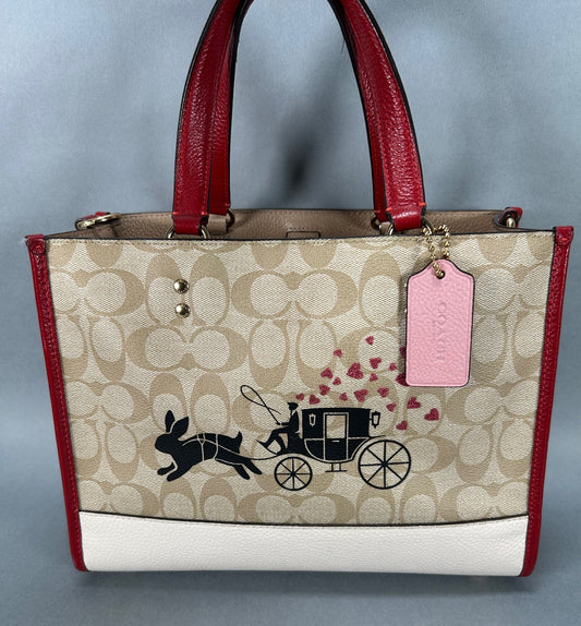 Coach Lunar Dempsey Handbag - Tan
