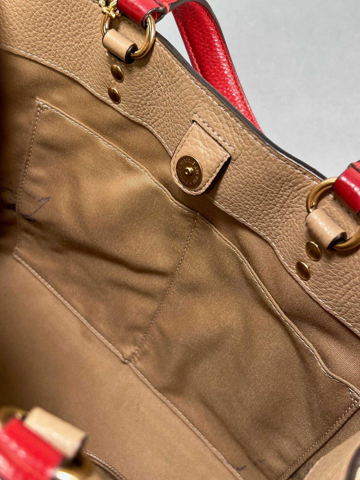 Coach Lunar Dempsey Handbag - Tan