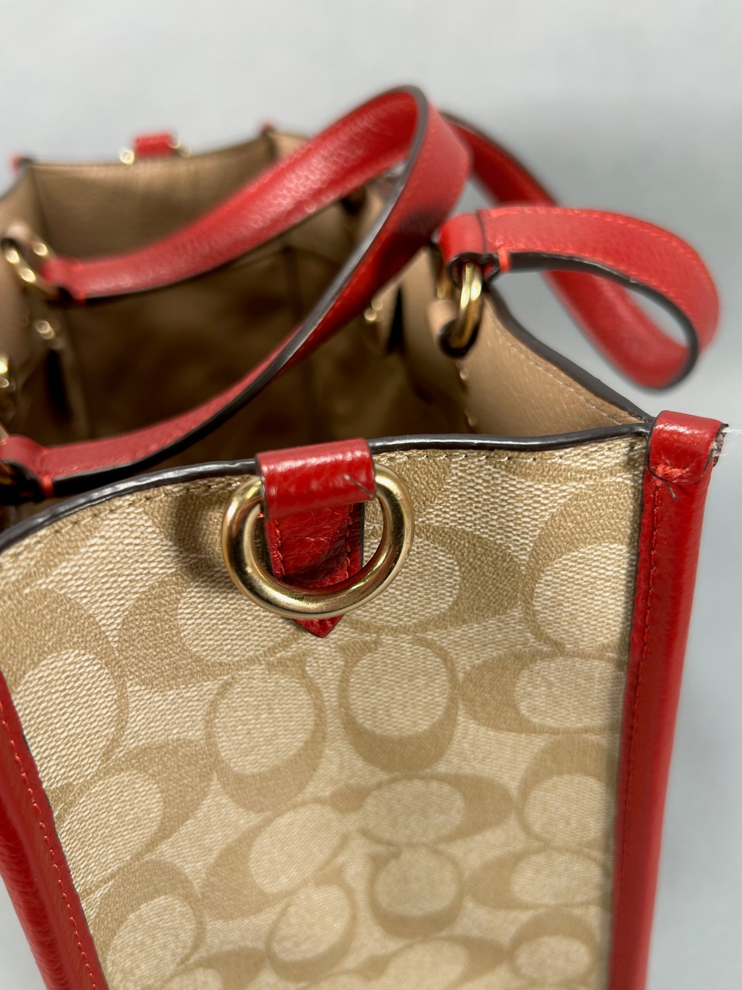 Coach Lunar Dempsey Handbag - Tan