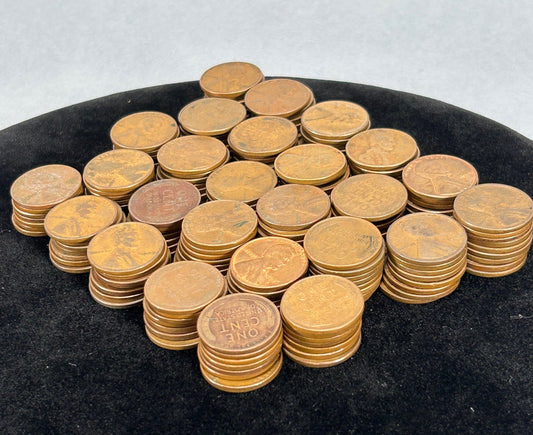 Unsearched Wheat Cents (Random Scoop of 200)