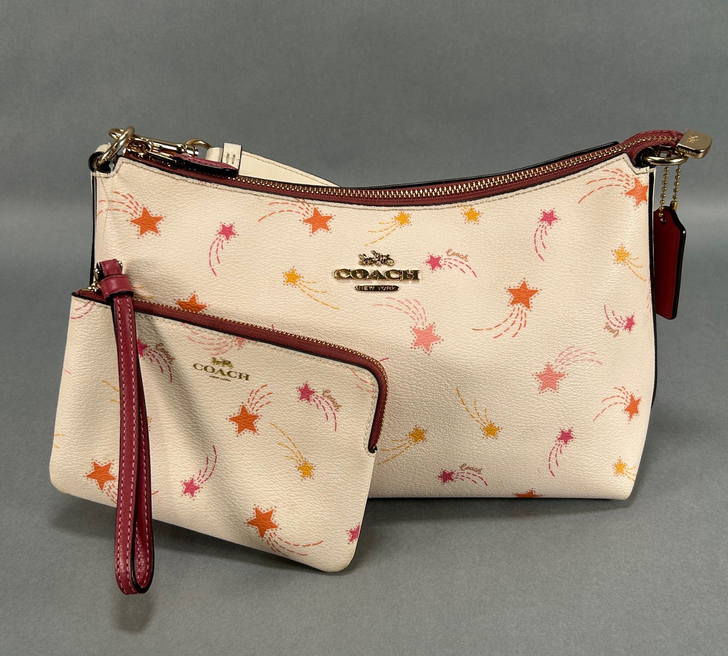 Coach Clara Shooting Star Shoulder Bag W/ Wristlet