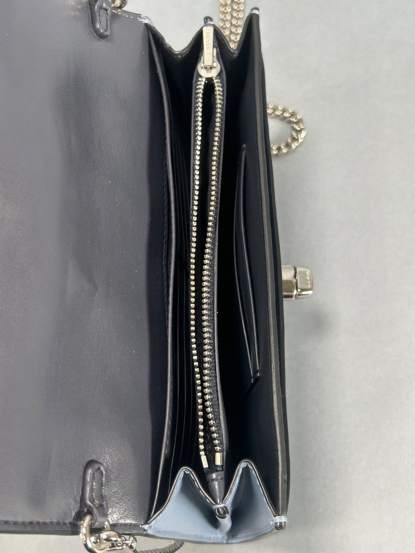 Coach Chain Crossbody Clutch Bag - Blue