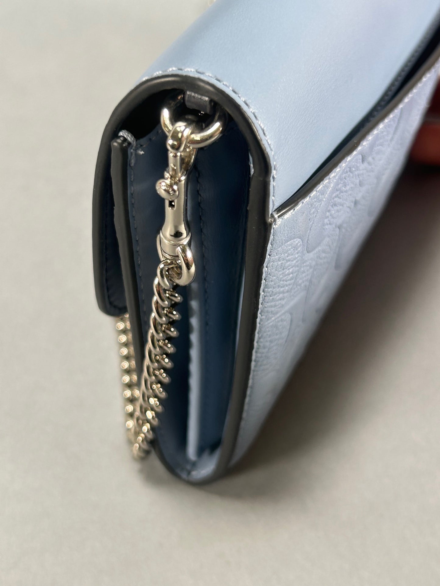 Coach Chain Crossbody Clutch Bag - Blue