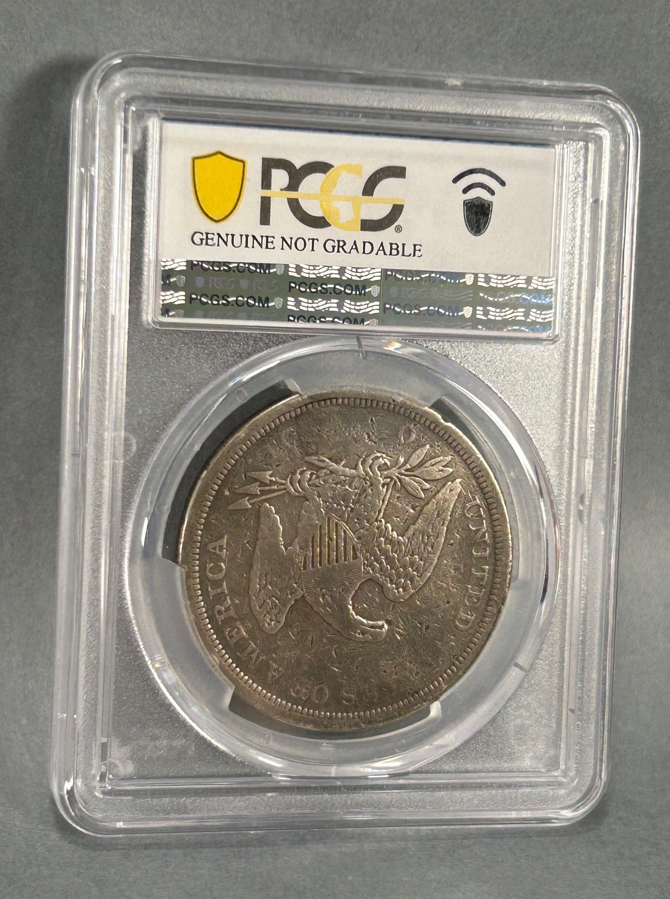 1843 Seated Liberty Dollar "Key Date" PCGS Genuine Plugged-VG Detail