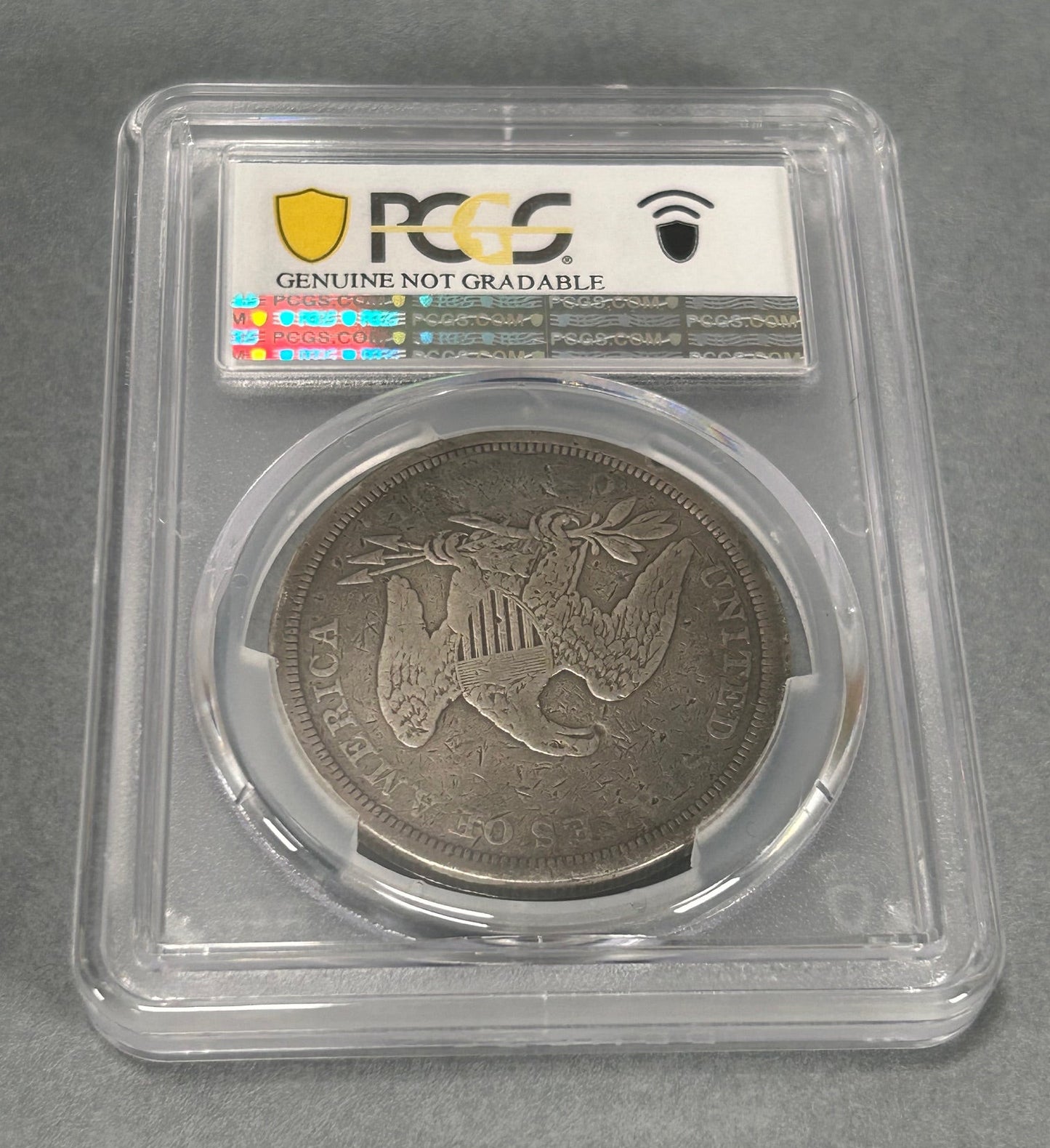 1843 Seated Liberty Dollar "Key Date" PCGS Genuine Plugged-VG Detail