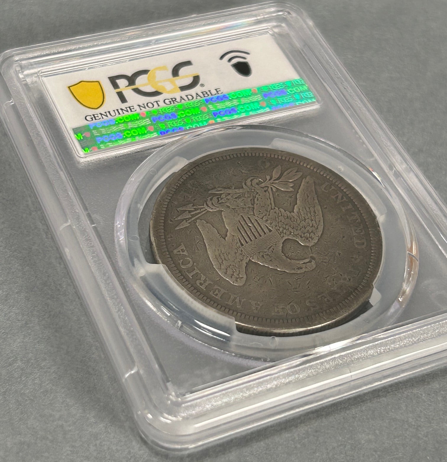 1843 Seated Liberty Dollar 