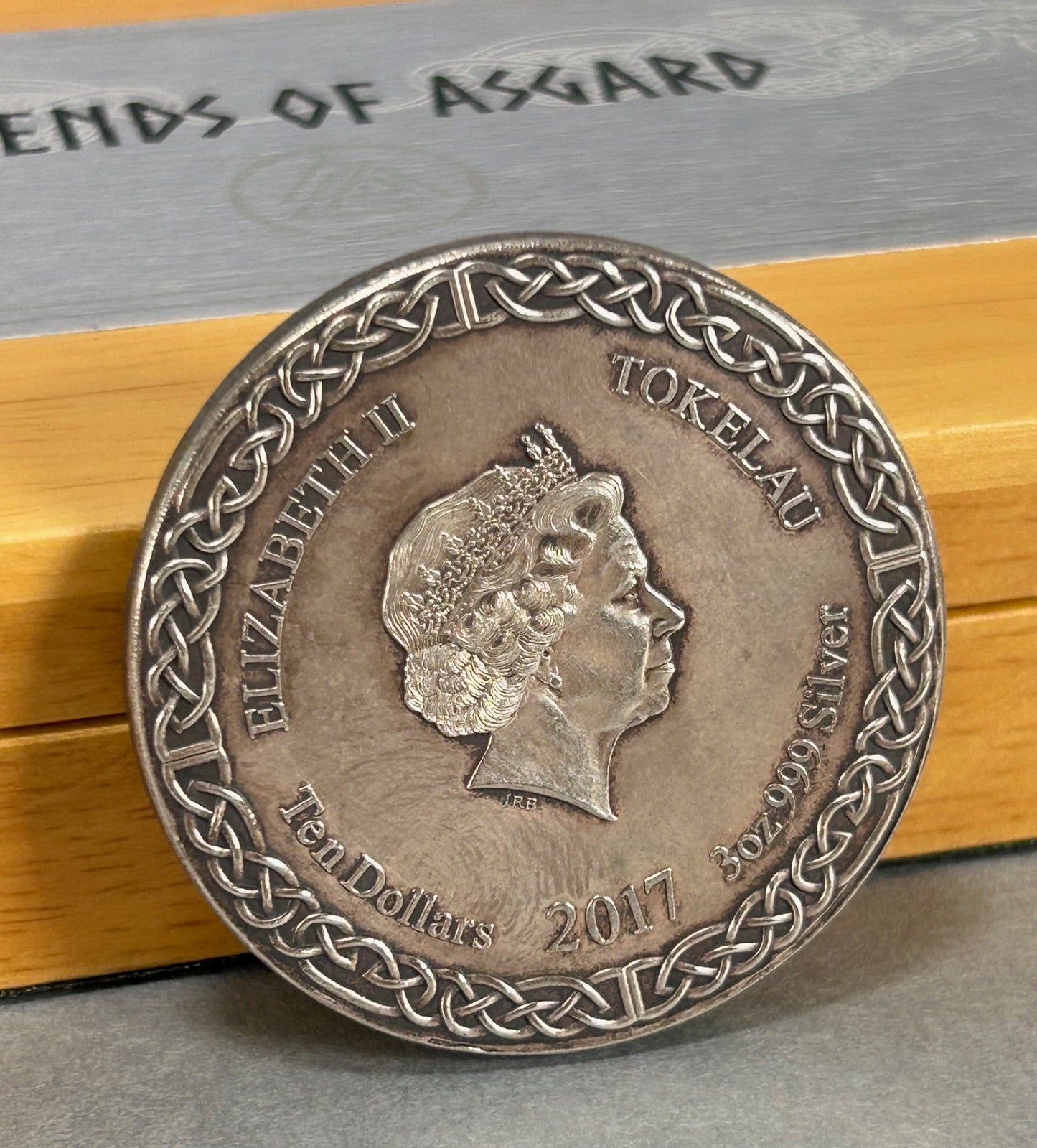 3 oz 999 Fine Silver 2017 Choice Mint Legends of Asgard 108/1,500