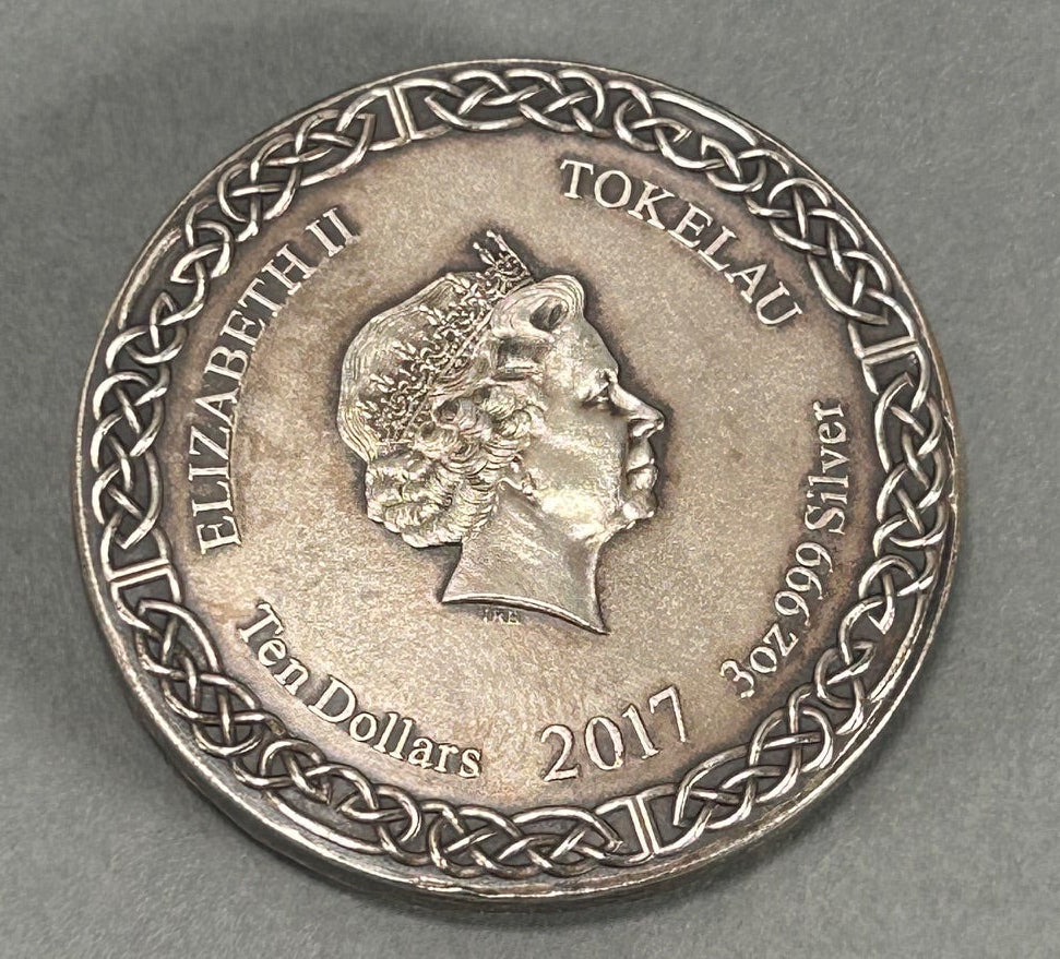 3 oz 999 Fine Silver 2017 Choice Mint Legends of Asgard 108/1,500